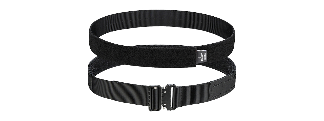 Amomax Greyhawk 1.75" Molle Double Belt (Large)(BLK) - Click Image to Close