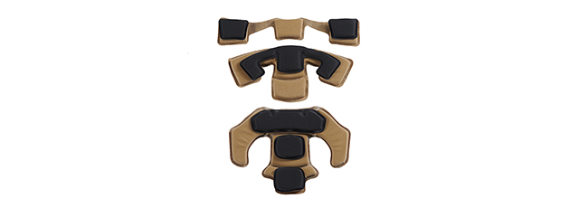 FMA Labs Helmet Memory Foam Pad Upgrade - Tan - Click Image to Close