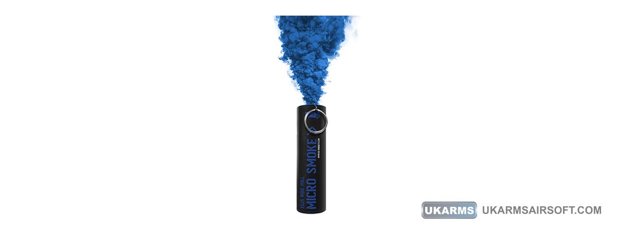 Enola Gaye EG25 Wire Pull Micro Smoke Grenade (Color: Blue) - Click Image to Close