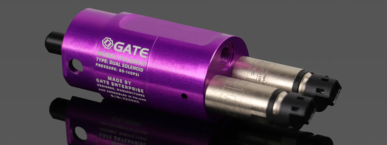 PULSAR D Dual Solenoid Closed-Bolt HPA Engine - (Purple) - Click Image to Close