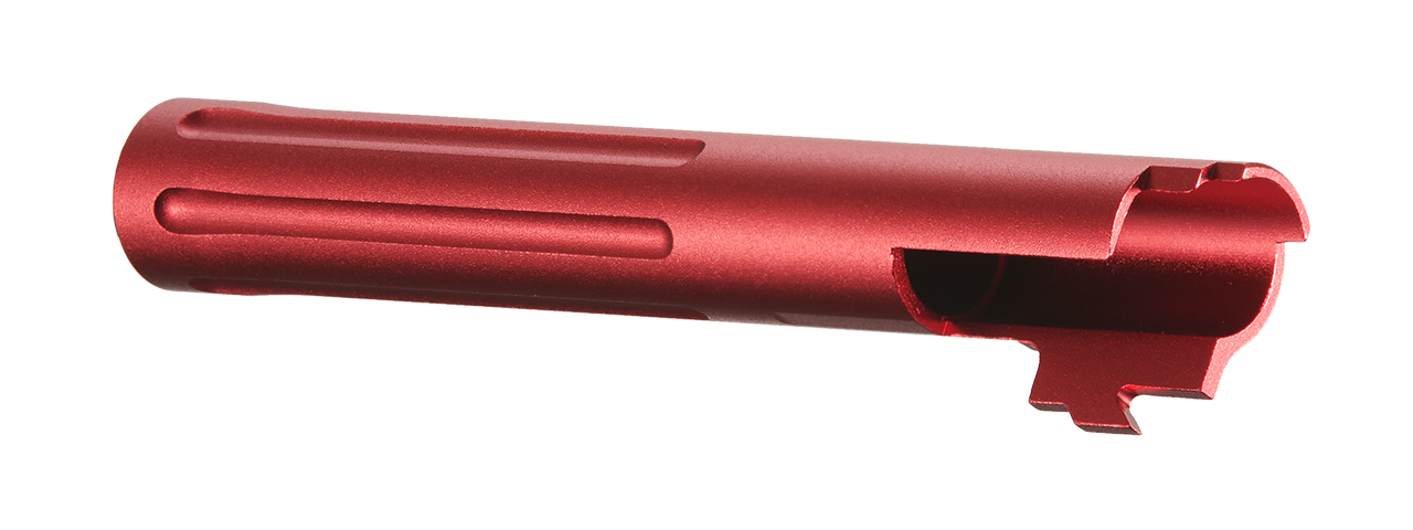 Golden Eagle Straight Fluted Outer Barrel for 5.1 Hi Capas (Red) - Click Image to Close