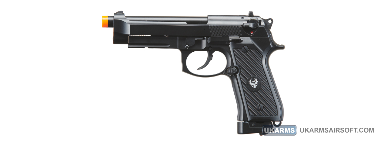 HFC Metal M9 Co2 Gas Blowback Airsoft Pistol (Color: Black) - Click Image to Close