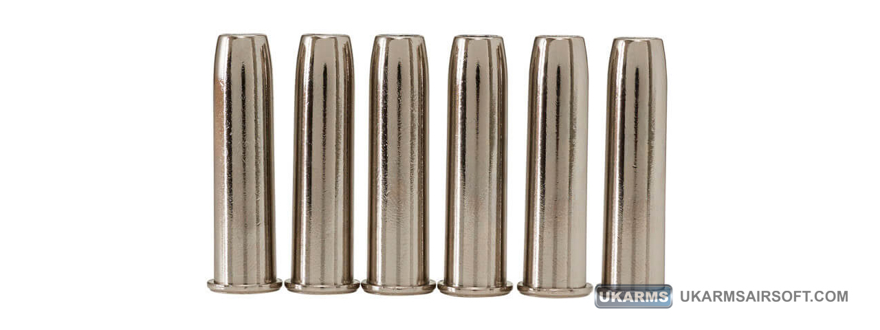 Umarex Legends Pack of 6 Smoke Wagon Shells (Color: Silver) - Click Image to Close