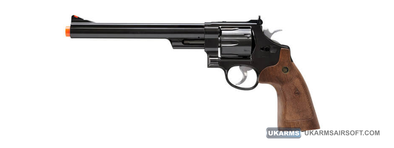 Umarex Licensed Smith & Wesson 8" Model 29 CO2 Airsoft Revolver (Color: Black) - Click Image to Close