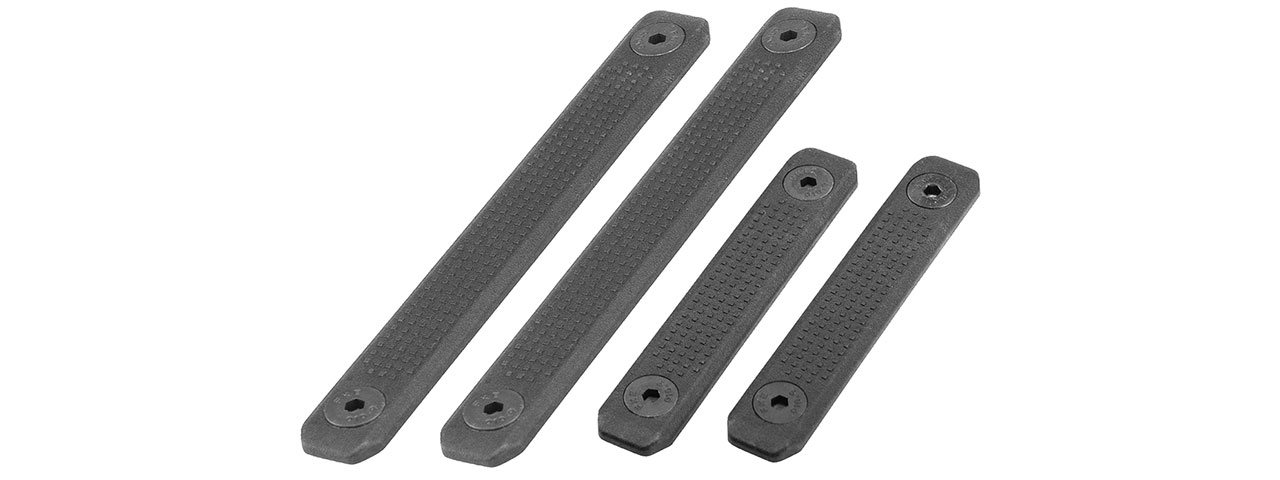 KWA Enhanced Polymer M-LOK Rail Cover Set (Color: Black) - Click Image to Close