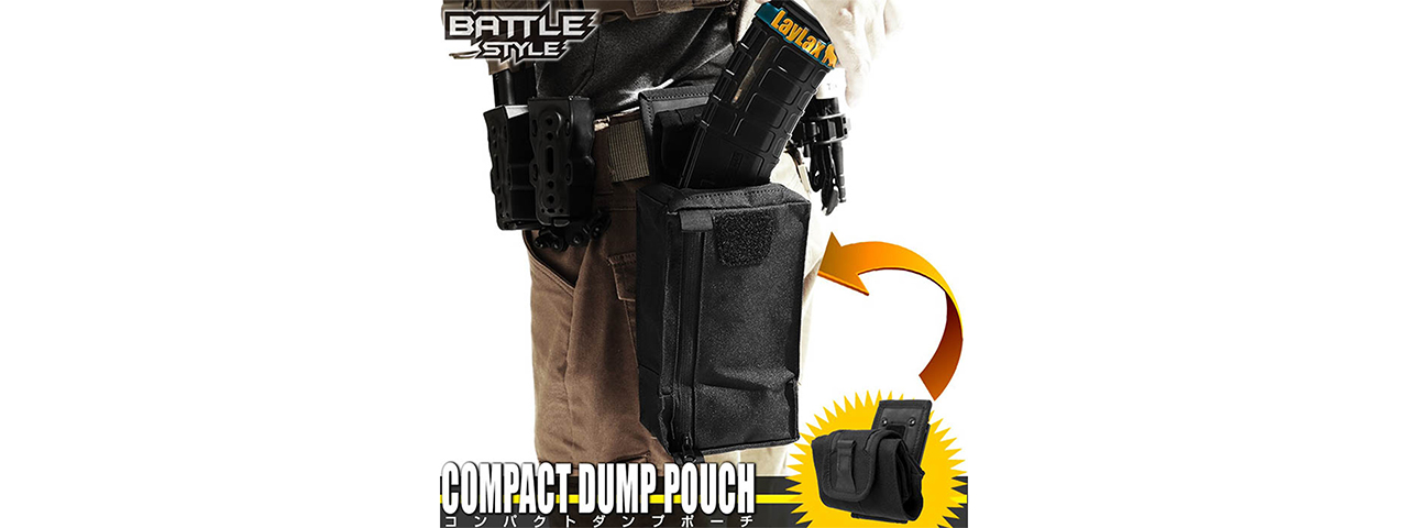 Laylax Battle Style Compact Dump Pouch (Black) - Click Image to Close