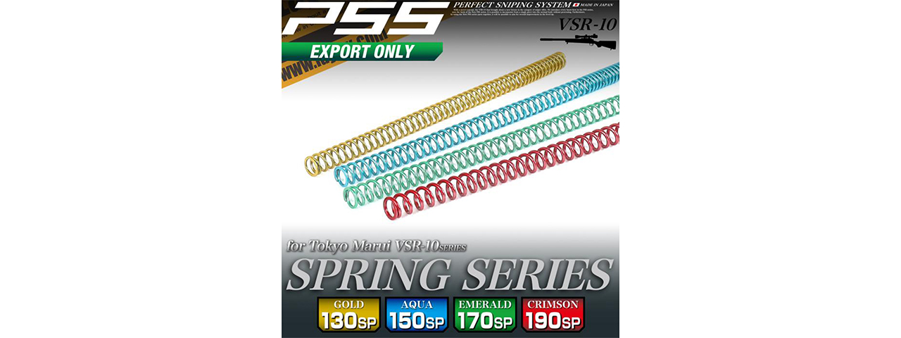 Laylax PSS10 Color Coded Spring Series for Snipers (150SP Aqua) - Click Image to Close