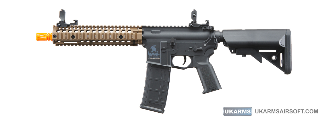 Lancer Tactical Gen 2 Raider M4 Airsoft AEG Rifle (Color: Black & Tan) - Click Image to Close