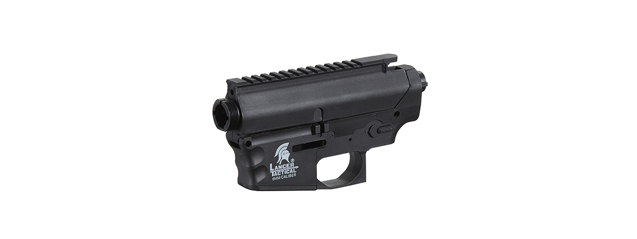 Lancer Tactical M4 AEG Plastic Upper & Lower Receiver (Black) - Click Image to Close