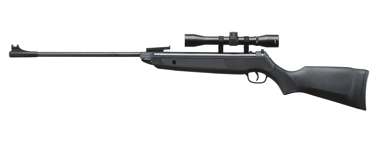 Lancer Air .22 Caliber Pellet Break Barrel Air Rifle w/ Scope (Color: Black) - Click Image to Close