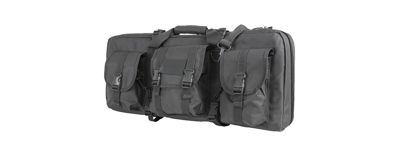 NcStar 28" Deluxe Subgun, AR, & AK Pistol Case - Urban Gray - Click Image to Close