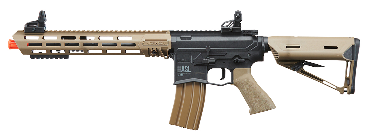 Valken ASL Tango Series AEG Airsoft Gun (Black & Tan) - Click Image to Close