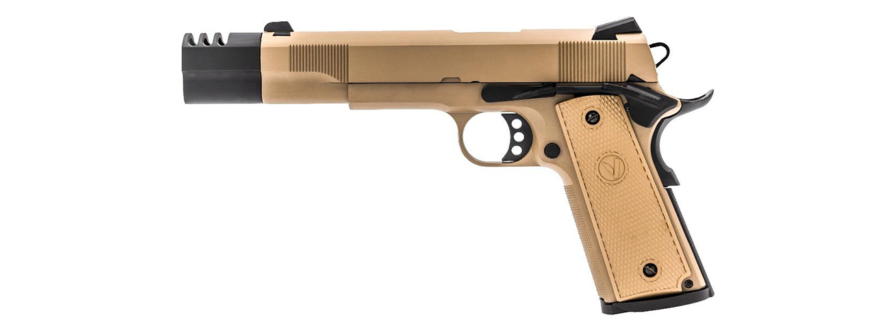 Vorsk Airsoft VP-X Gas Blowback Pistol - Tan - Click Image to Close