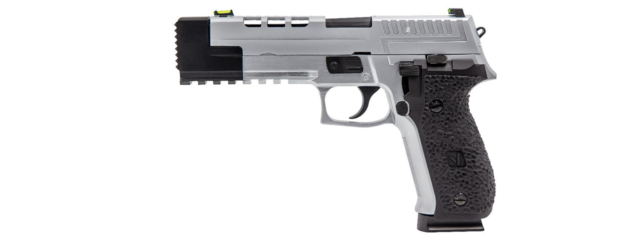 Vorsk Airsoft VP26X Gas Blowback Pistol - Silver - Click Image to Close