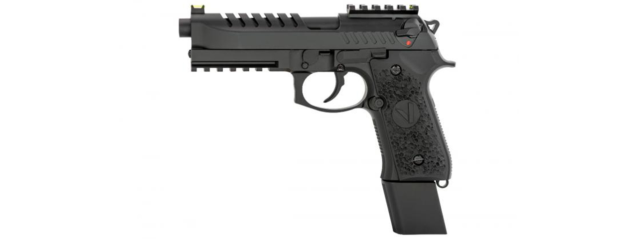 Vorsk Airsoft Tactical VM9 Gas Blowback Pistol - Black - Click Image to Close