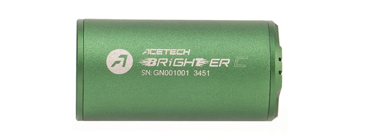 AceTech Brighter C Compact Rechargeable Tracer Unit - (Green) - Click Image to Close