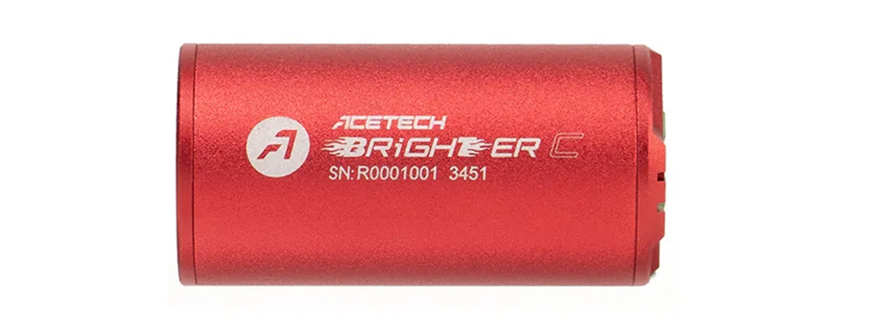 AceTech Brighter C Compact Rechargeable Tracer Unit - (Red) - Click Image to Close