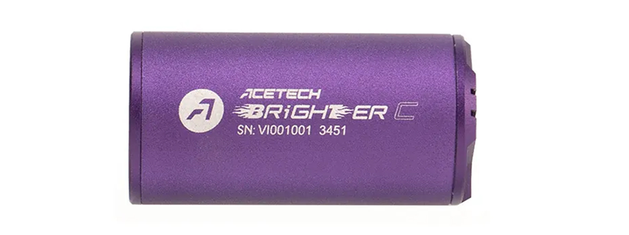 AceTech Brighter C Compact Rechargeable Tracer Unit - (Violet) - Click Image to Close