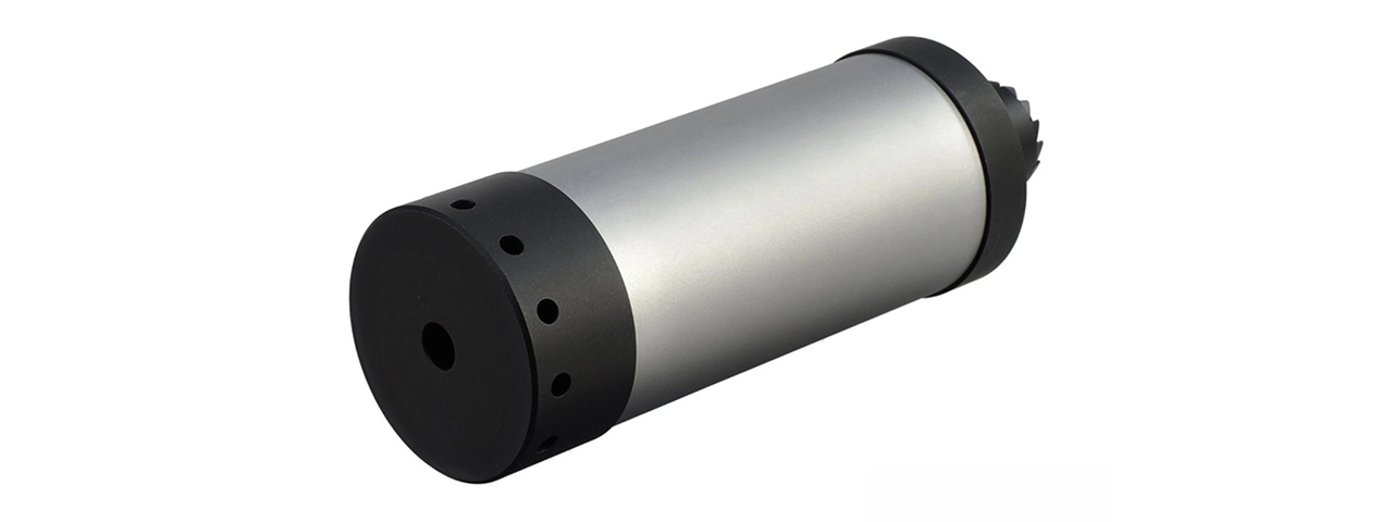 Atlas Custom Works DTK Putnik AK Dummy Mock Suppressor (Color: Black/Silver) - Click Image to Close