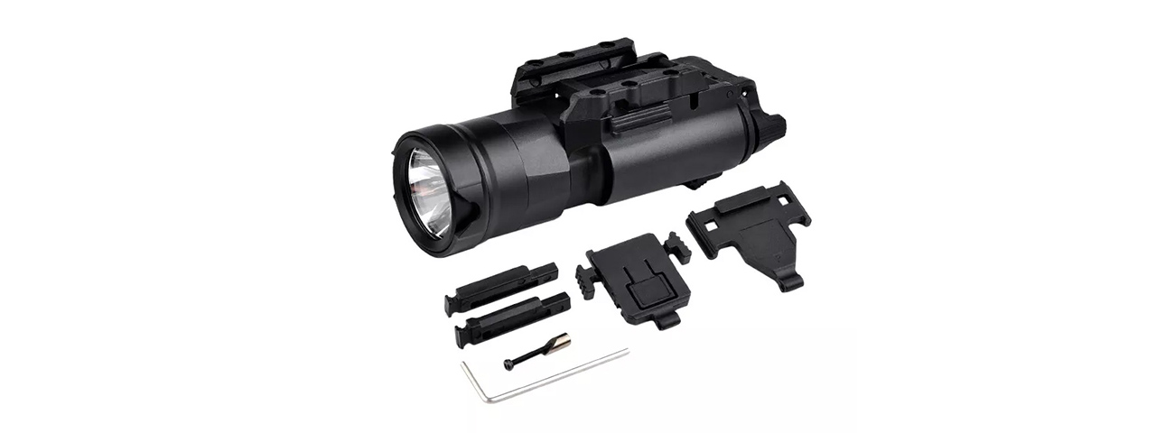 Atlas Custom Works X300UH-A Picatinny Mount Pistol Scout Light - (Black) - Click Image to Close