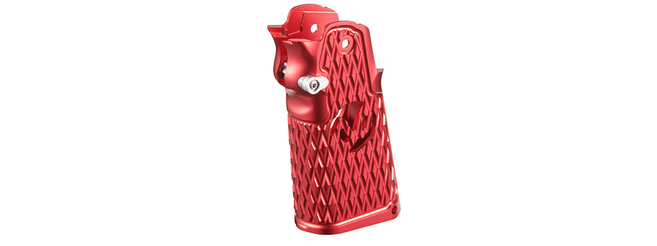 Atlas Custom Works CNC Aluminum Type 6 Grip for TM Marui Hi-Capa GBB Airsoft Pistols - (Red) - Click Image to Close