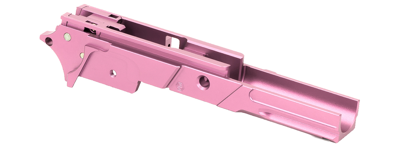 Airsoft Masterpiece EDGE "STRAT" Tokyo Marui Hi Capa GBB 3.9 Aluminum Frame - (Pink - Click Image to Close