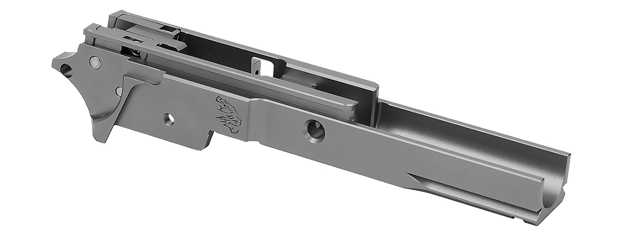 Airsoft Masterpiece EDGE LimCat "BattleCat" Tokyo Marui Hi Capa GBB 3.9 Aluminum Frame - (Gray) - Click Image to Close