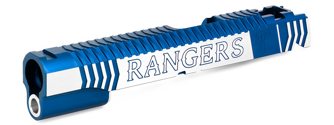 Airsoft Masterpiece "Infinity Rangers" Standard Slide - (Blue/Silver) - Click Image to Close