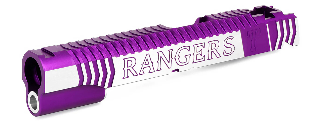 Airsoft Masterpiece "Infinity Rangers" Standard Slide - (Purple/Silver) - Click Image to Close