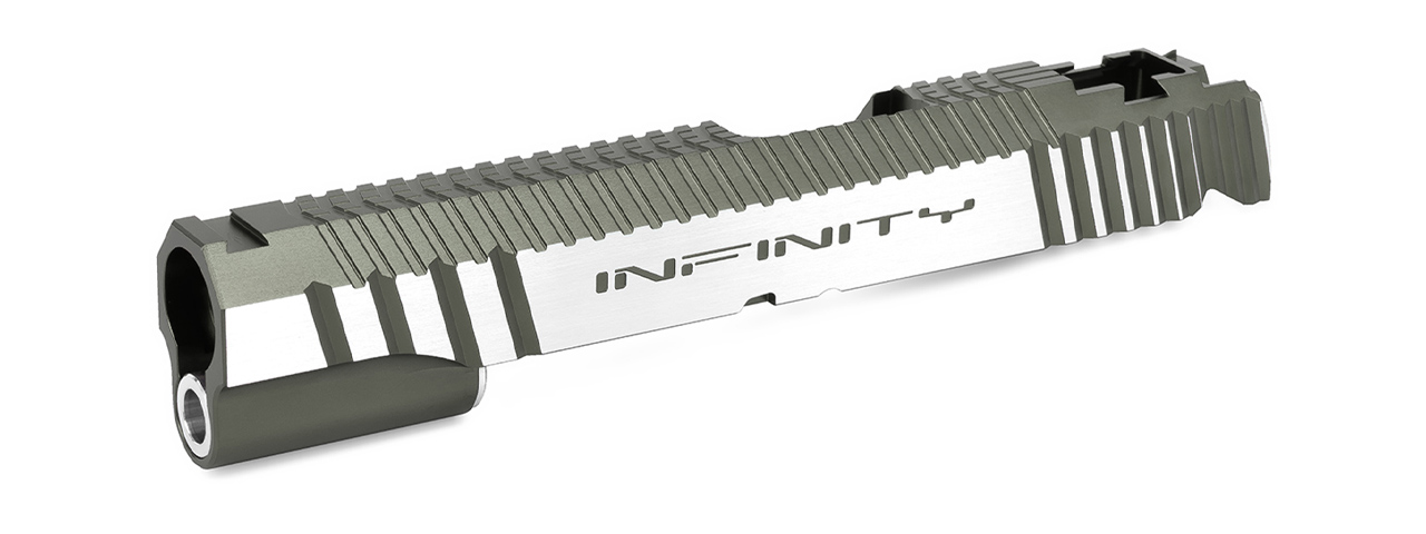 Gunsmith Bros "Infinity Retro" Standard Slide - (Gray/Silver) - Click Image to Close