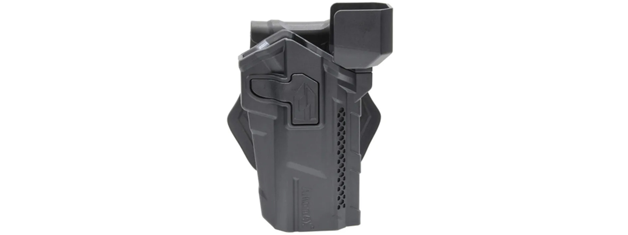 Amomax Red Dot Sight Holster For STI Hi-Capa 2011 GBB Series - (Black) - Click Image to Close