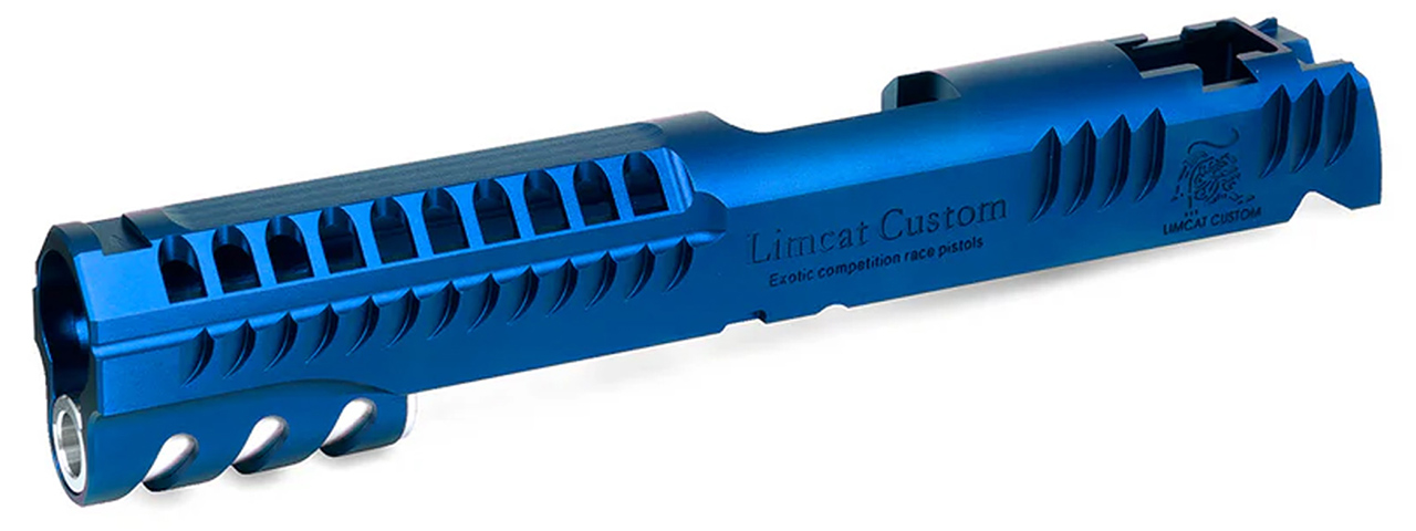 Airsoft Masterpiece LimCat Custom "2024" 5.1 Hi-Capa Slide - (Blue) - Click Image to Close