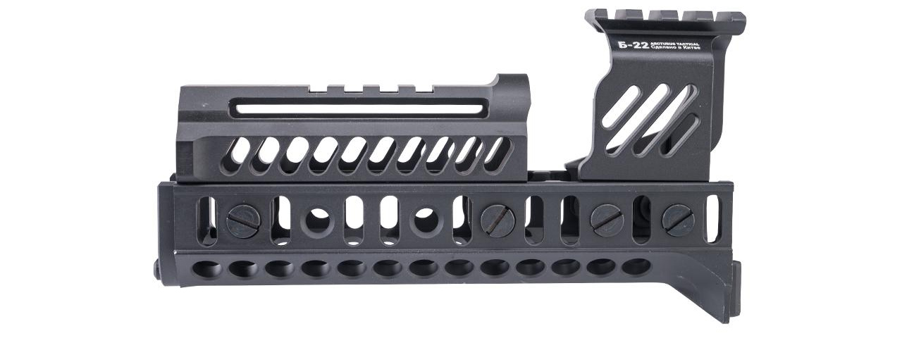 Arcturus ZTAC Complete Tactical 9.5" Handguard Set For PP-19-0-1 Airsoft AEG SMGs - (Black) - Click Image to Close