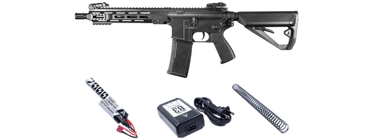 Arcturus Tactical LWT MK-I CQB 10" AEG Sport Rifle Starter Pack - (Black) - Click Image to Close