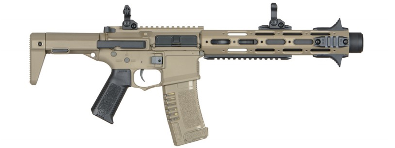 Elite Force ARES Amoeba AM-013 M4 PDW Airsoft AEG Rifle - (Dark Earth) - Click Image to Close