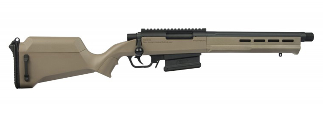 AMOEBA "Striker" S2 Gen2 Bolt Action Scout Rifle w/ M-LOK Handguard - (Dark Earth) - Click Image to Close