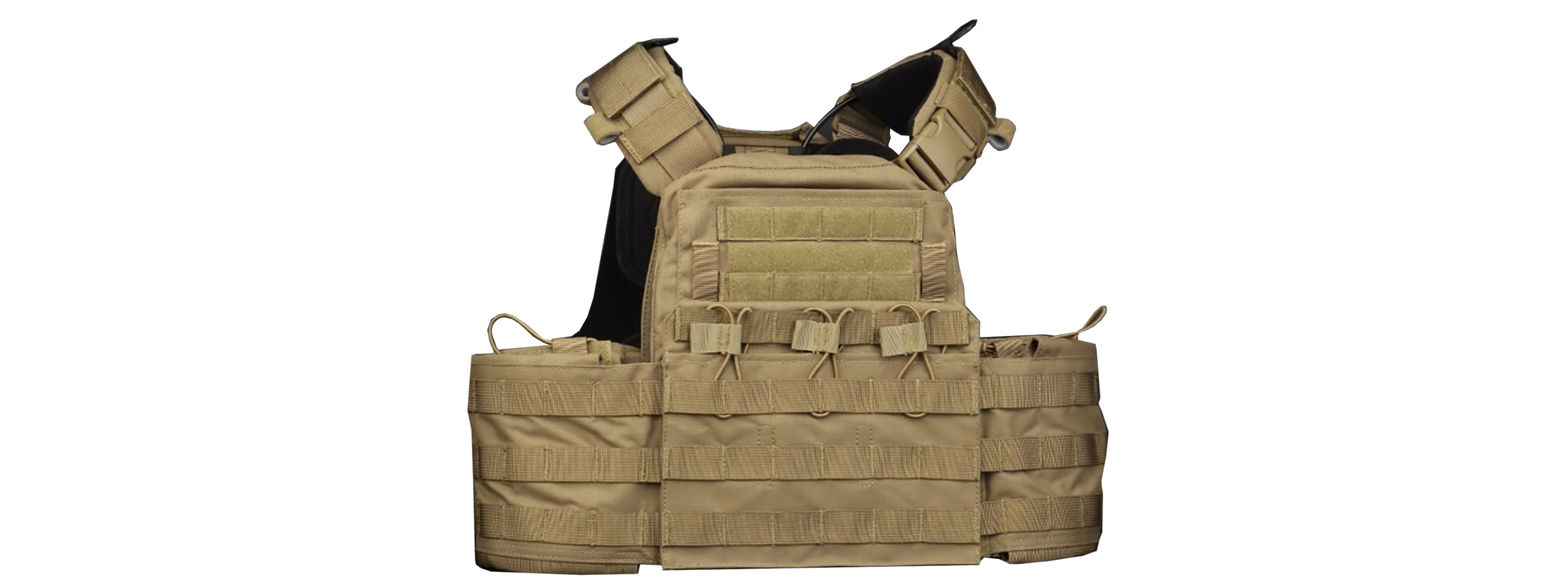 CPC Expandable Tactical Vest - (Tan) - Click Image to Close