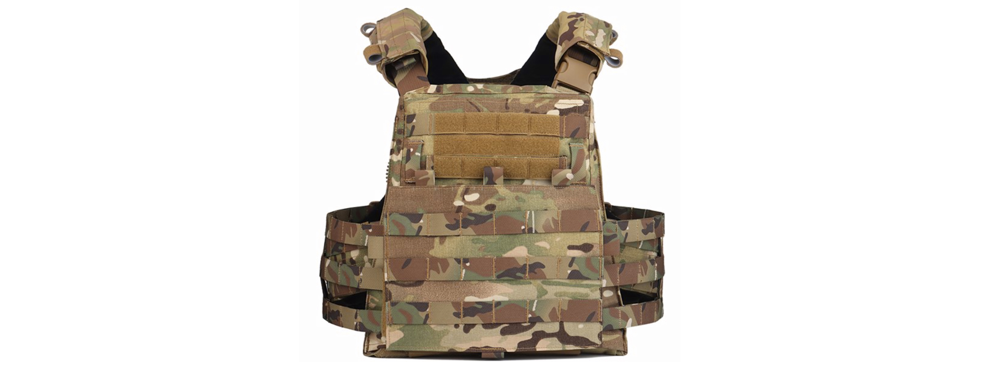 Multi Functional Molle Tactical Vest - (Camo) - Click Image to Close