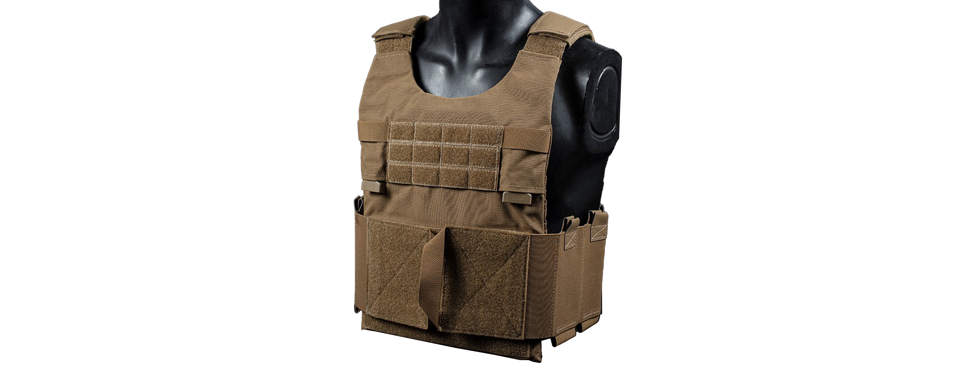 Airsoft Tactical Vest Carrier - (Tan) - Click Image to Close