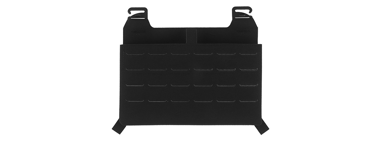 Tactical Vest Front Plate With Built In Magazine Pouch - (Black) - Click Image to Close