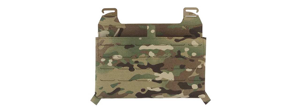 Tactical Vest Front Plate With Built In Magazine Pouch - (Camo) - Click Image to Close