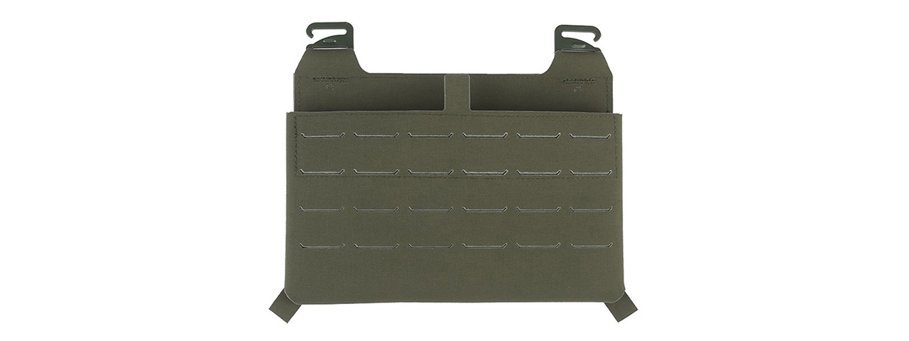 Tactical Vest Front Plate With Built In Magazine Pouch - (OD Green) - Click Image to Close