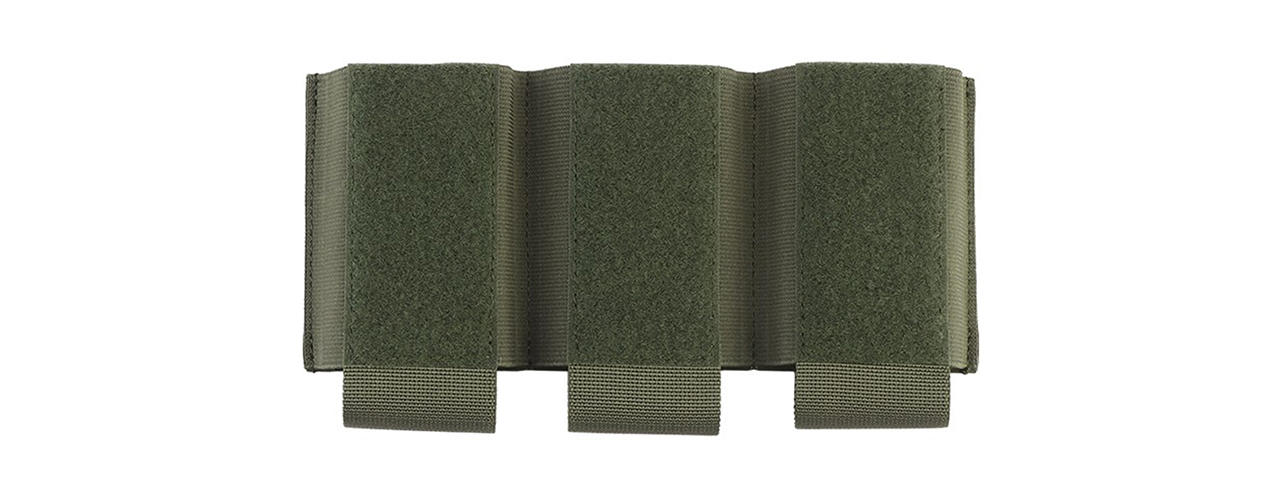 Triple 5.56 Magazine Pouch Attachment For Tactical Vests - (OD Green) - Click Image to Close