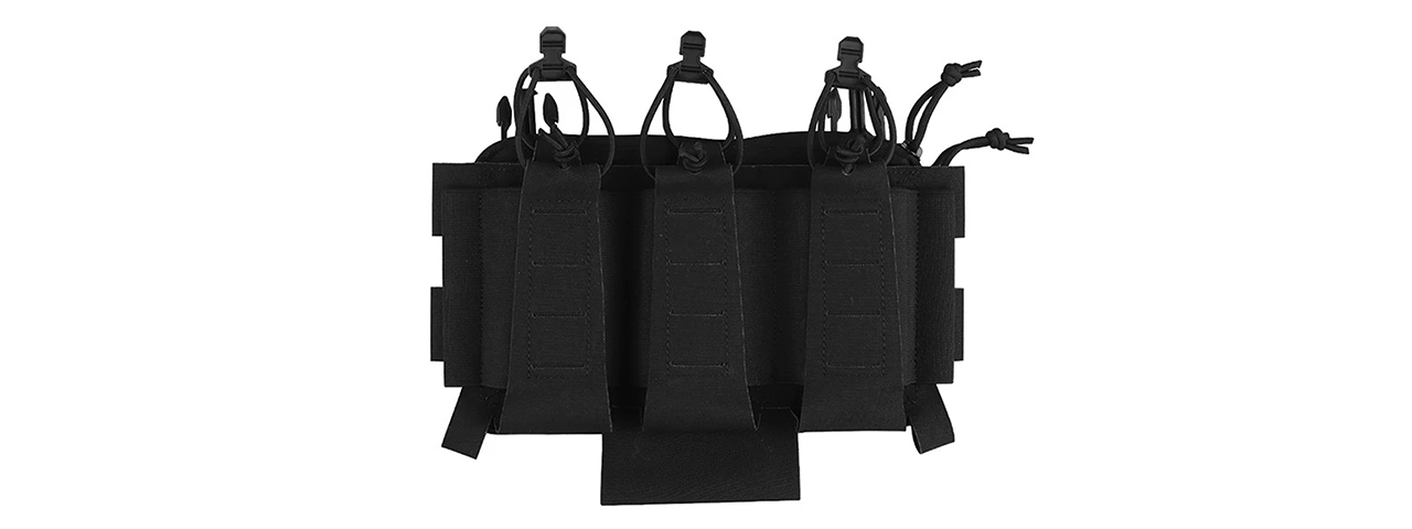 Triple Function Pouch 5.56mm Flexible Kit For Tactical Vests - (Black) - Click Image to Close