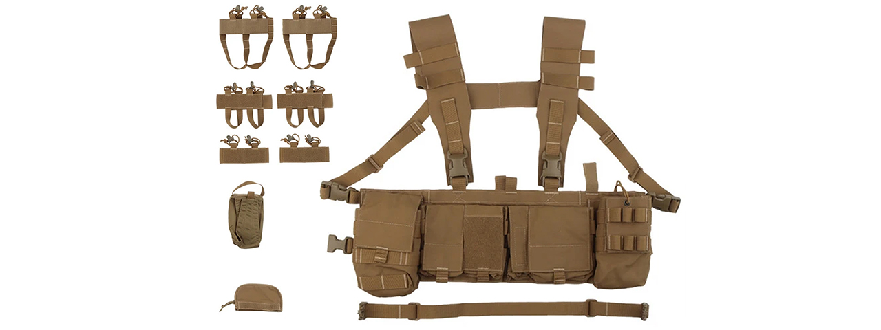 UW Tactical Patrol Commuter Chest Rig - (Tan) - Click Image to Close