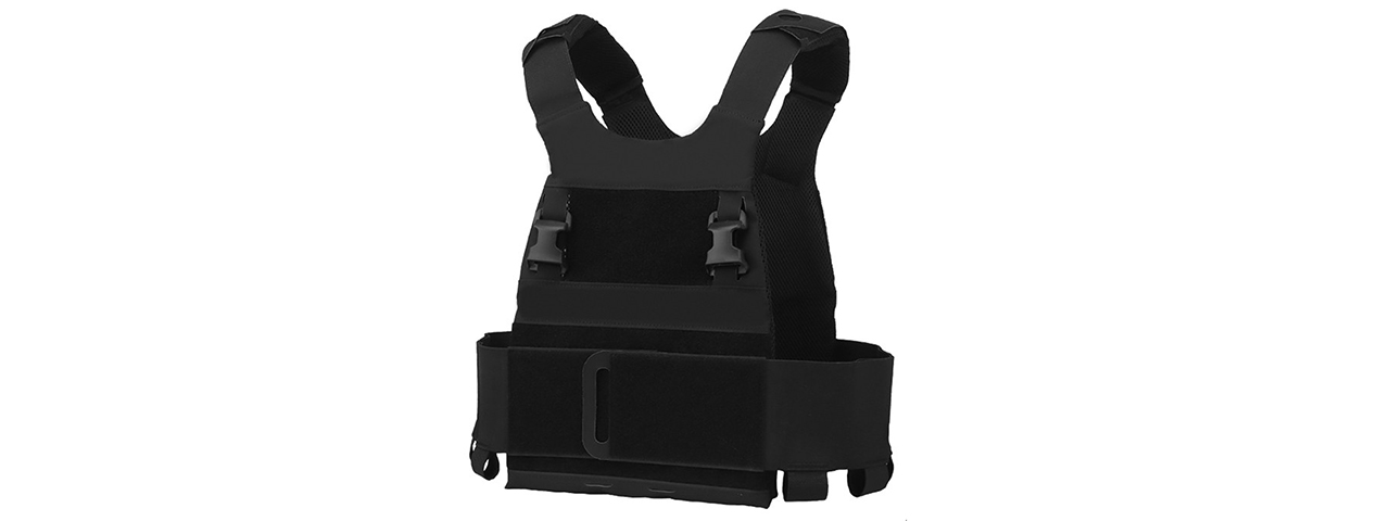 Minimalistic Multi-Mission Plate Carrier Vest - (Black) - Click Image to Close