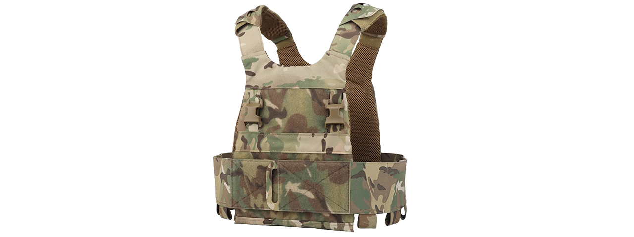 Minimalistic Multi-Mission Plate Carrier Vest - (Camo) - Click Image to Close