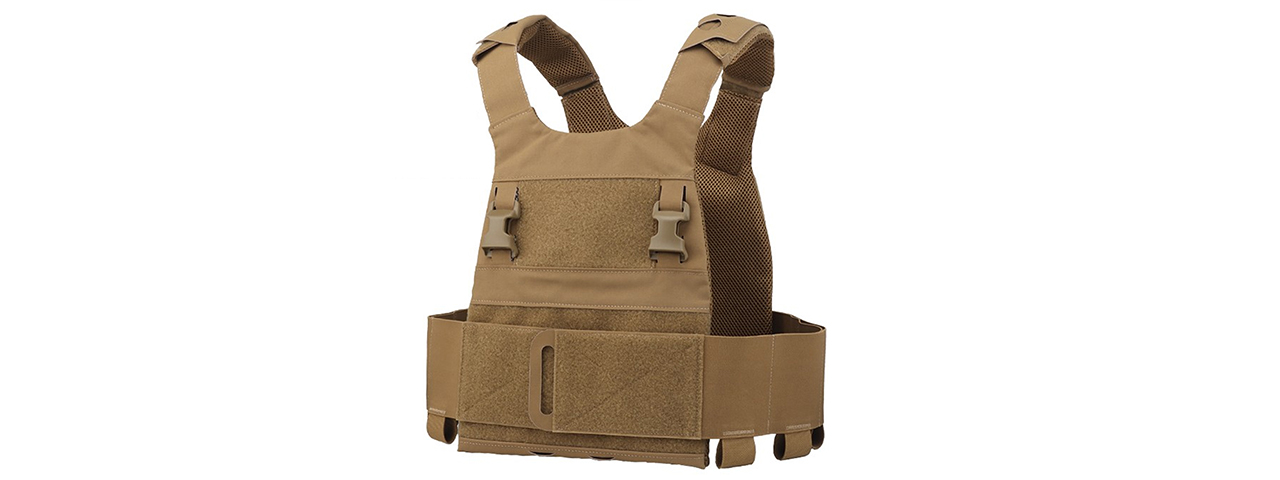 Minimalistic Multi-Mission Plate Carrier Vest - (Tan) - Click Image to Close