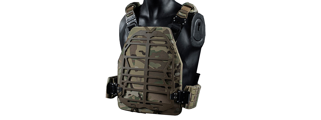 Tactical Reinforced Chest Harness - (Camo) - Click Image to Close