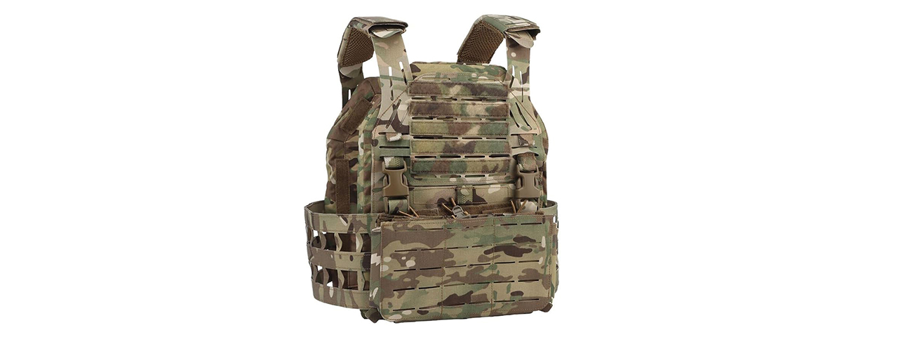 Tactical Molle Combat Vest - (Camo) - Click Image to Close